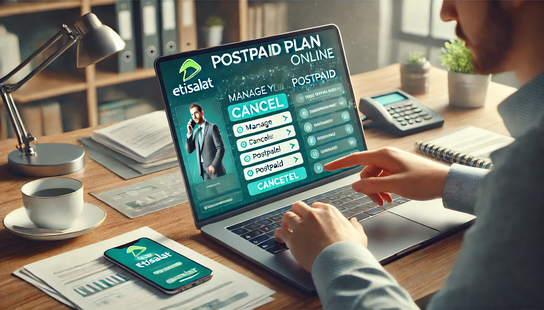 how to cancel etisalat postpaid plan online