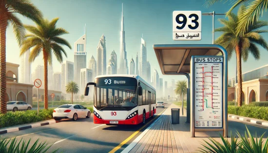 93 Bus Route Map & Key Stops