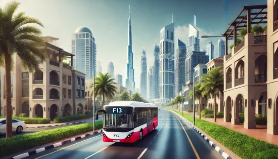 F13 Bus Stops & Key Landmarks