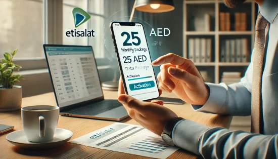 How to Activate the Etisalat 25 AED Monthly Data Package