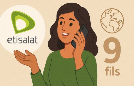 What Is the Etisalat International Call Offer at 9 Fils per Minute