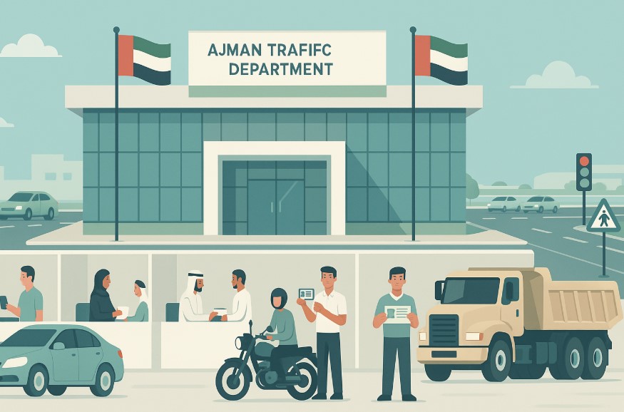 ajman driving license