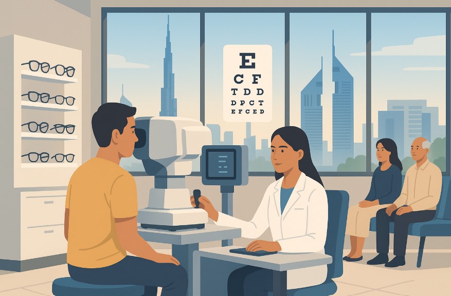 eye test for driving license dubai