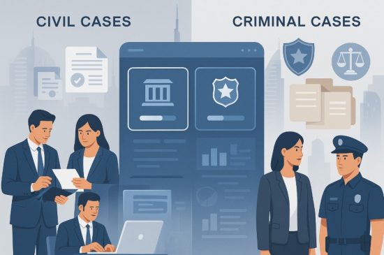 Can You Track Civil and Criminal Cases Separately
