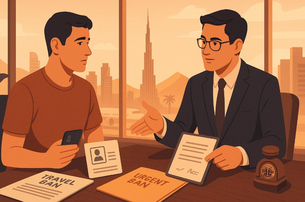 how to remove travel ban in uae