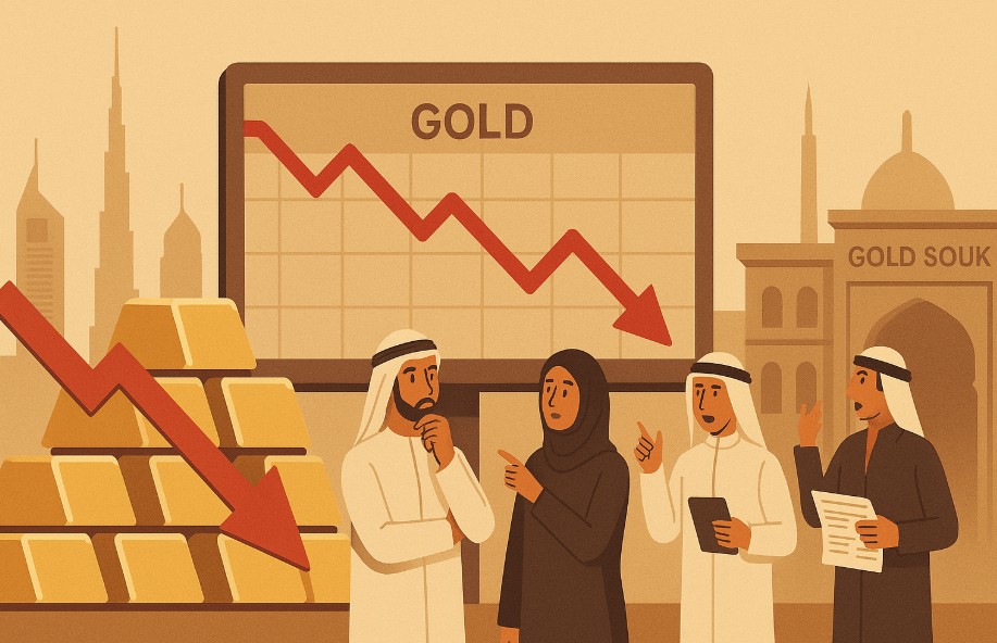 uae gold prices decline