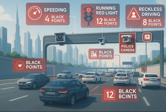 Traffic Violations With the Most Black Points