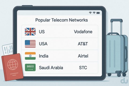 What Are The Most Popular Countries And Networks For Du Roaming