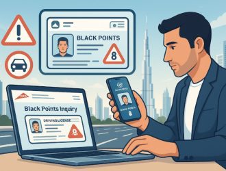how to check black points on license in dubai