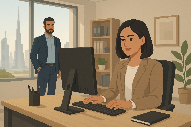 can wife work on husband visa in uae