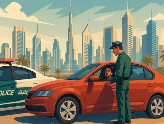 dubai police reckless driving fine