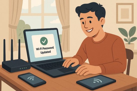 how to change du wifi password