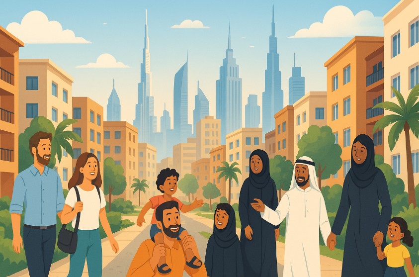 dubai rents dropping areas