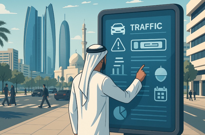 how to check abu dhabi traffic fines