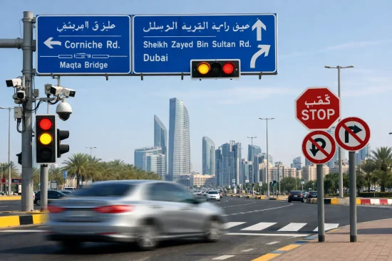 How Do I Know If I Jumped a Red Light in Abu Dhabi