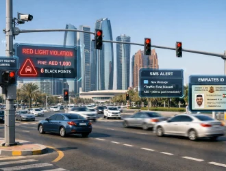 how do i know if i jumped a red light abu dhabi