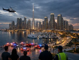 Drone Attack in Dubai Creek Harbour