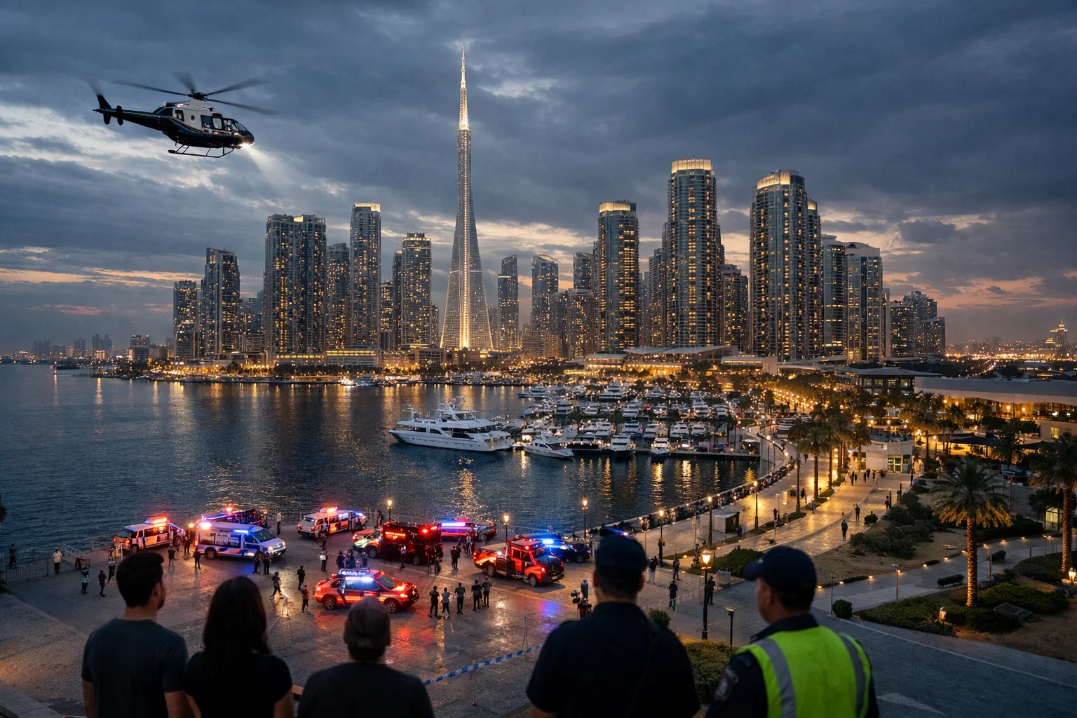 Drone Attack in Dubai Creek Harbour