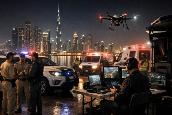 How Did Dubai Authorities Respond to the Drone Incident