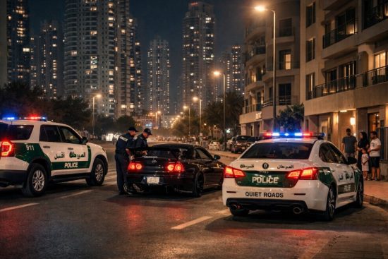 dubai police quiet roads initiative
